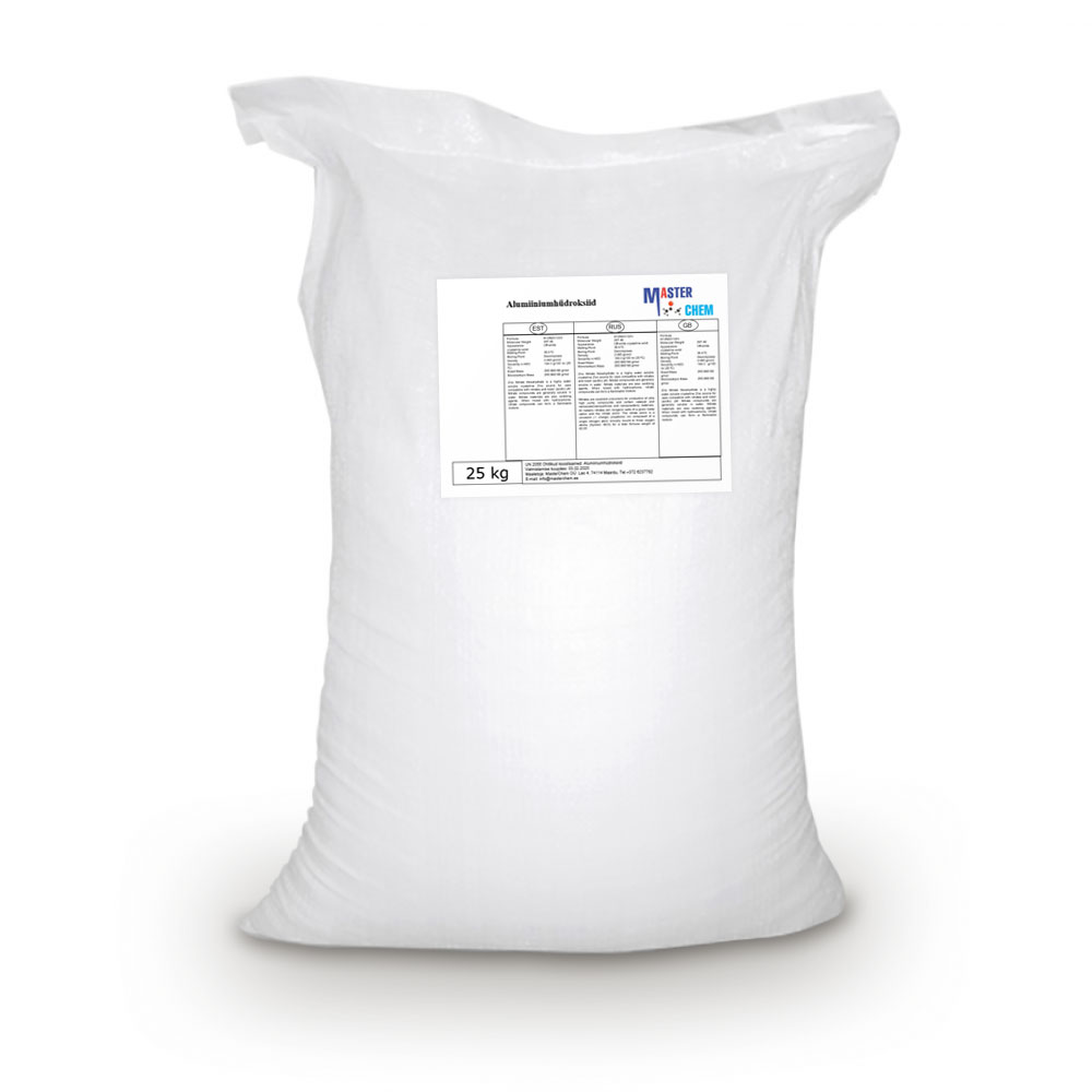 Aluminium hydroxide (CAS 21645-51-2) 25kg MasterChem Aluminium hydroxide (CAS 21645-51-2) 25kg MasterChem