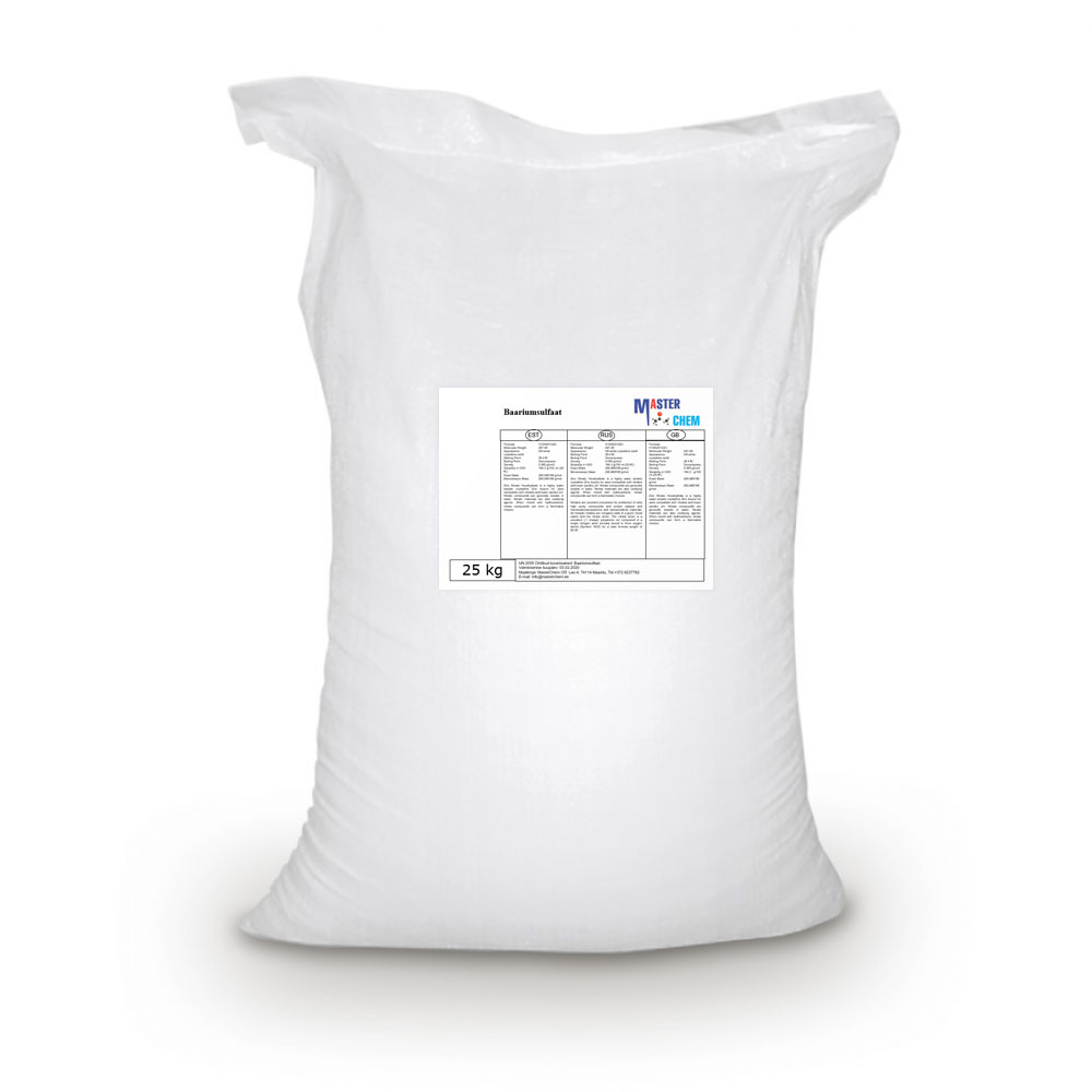 Bariumsulfat (CAS 7727-43-7) 25kg-MasterChem Bariumsulfat (CAS 7727-43-7) 25kg-MasterChem