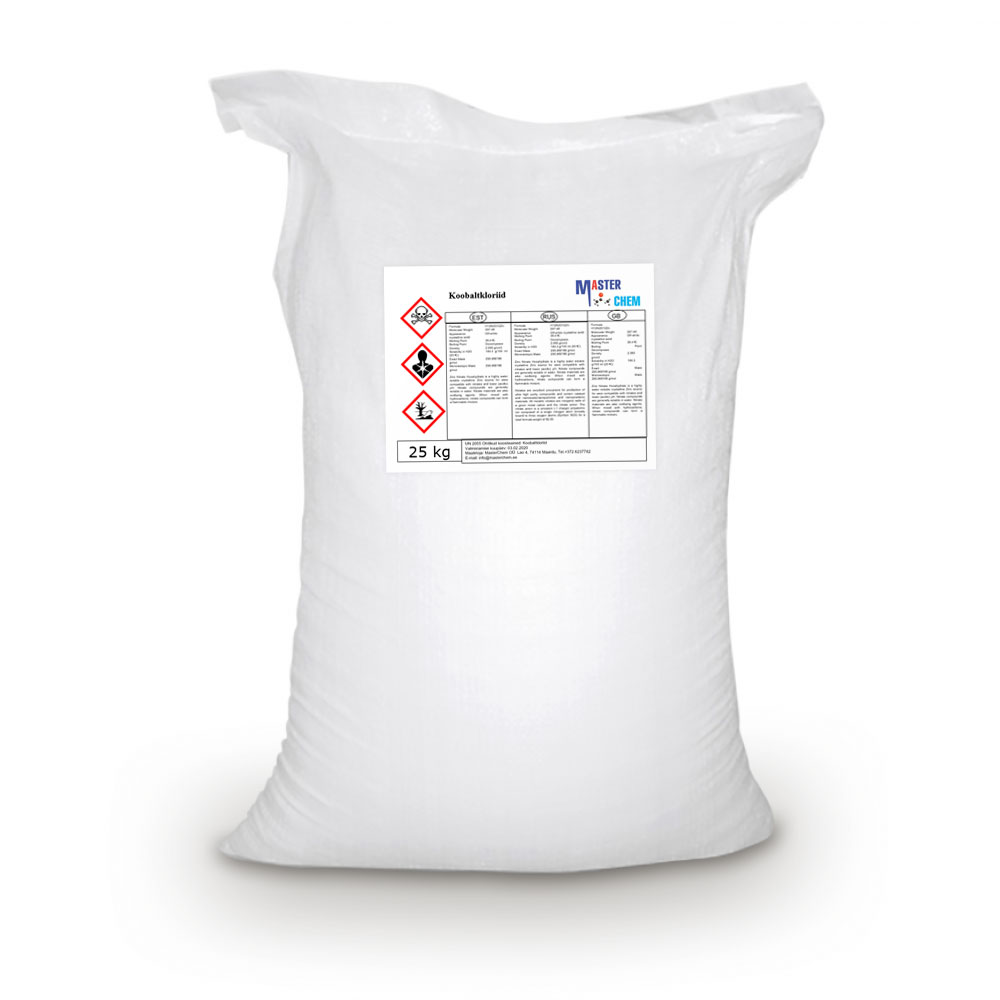 Kobolttikloridi (CAS 7646-79-9) 25kg MasterChem Kobolttikloridi (CAS 7646-79-9) 25kg MasterChem