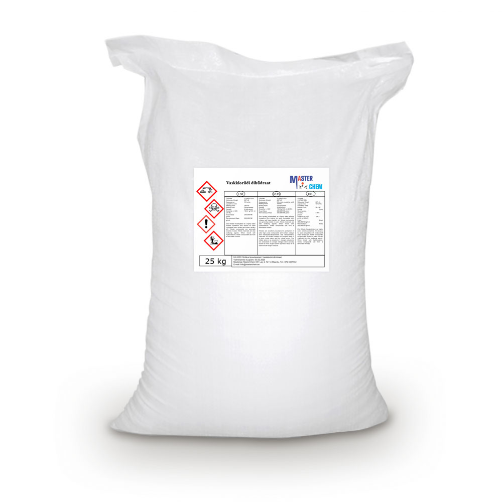 Copper chloride dihydrate (CAS 10125-13-0) 25kg MasterChem Copper chloride dihydrate (CAS 10125-13-0) 25kg MasterChem