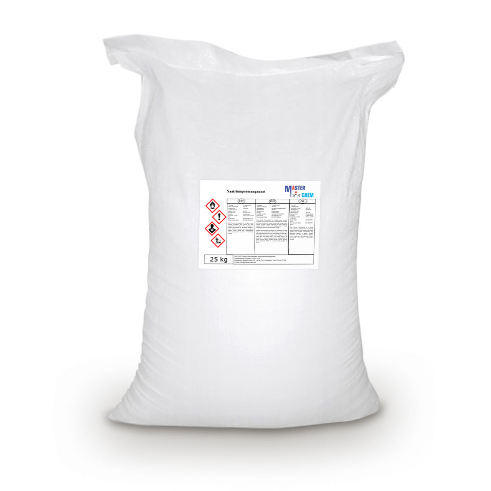 Sodium permanganate (CAS 7722-64-7) 25kg MasterChem Sodium permanganate (CAS 7722-64-7) 25kg MasterChem