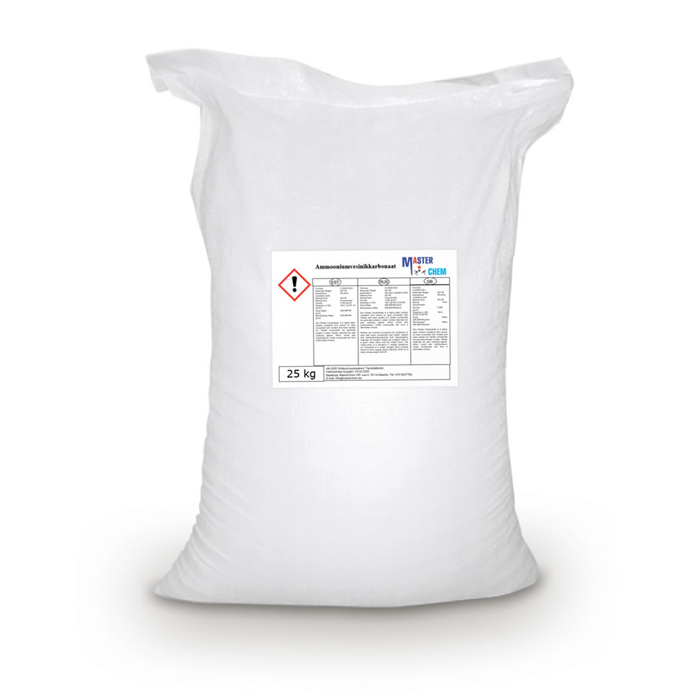 Ammonium hydrocarbonate (CAS 1066-33-7) 25kg MasterChem Ammonium hydrocarbonate (CAS 1066-33-7) 25kg MasterChem