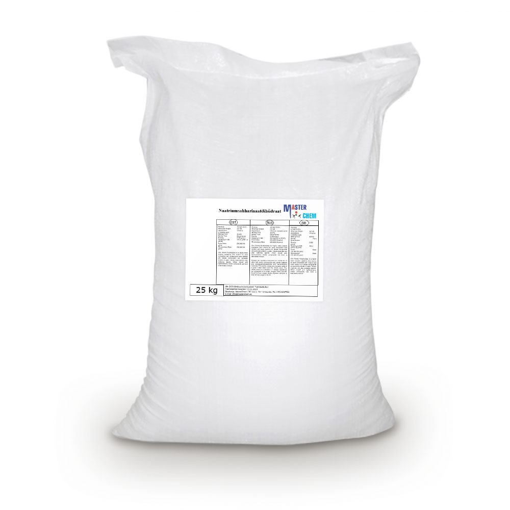 Sodium saccharinate dihydrate (CAS 128-44-9) 25kg MasterChem Sodium saccharinate dihydrate (CAS 128-44-9) 25kg MasterChem