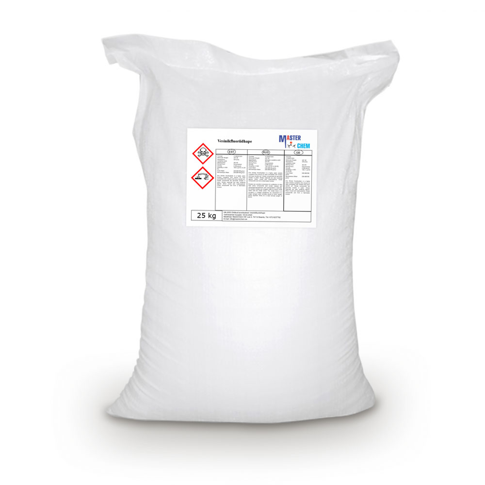 Hydrofluoric acid (CAS 7664-39-3) 25kg MasterChem Hydrofluoric acid (CAS 7664-39-3) 25kg MasterChem