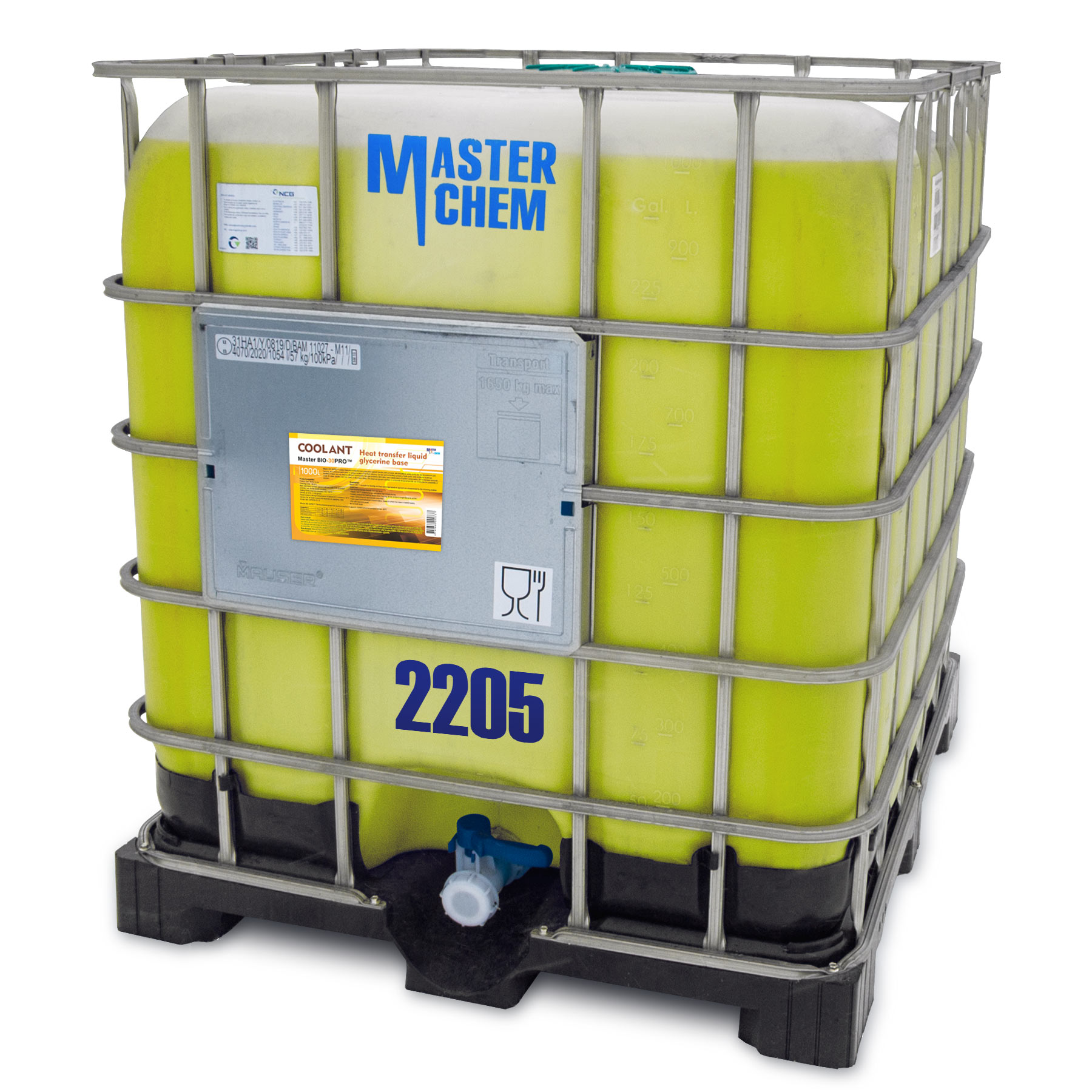Coolant Master BIO-30PRO™ heat transfer liquid glycerine base 1000L